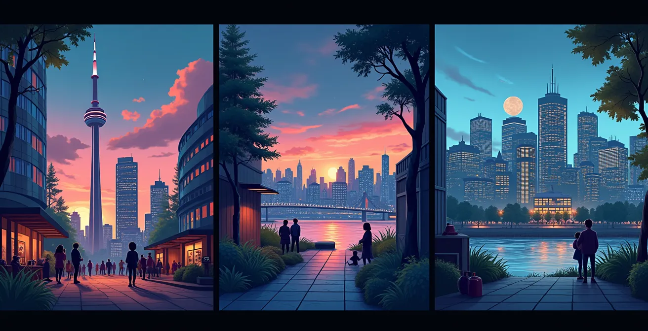 Représentation visuelle des cultures tech distinctes de Toronto, Montréal et Vancouver