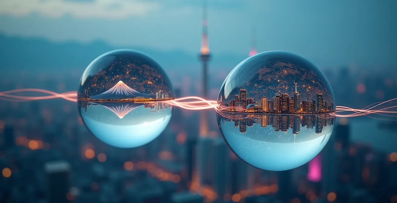 Vue aérienne comparative des centres de recherche en IA de Montréal et Toronto