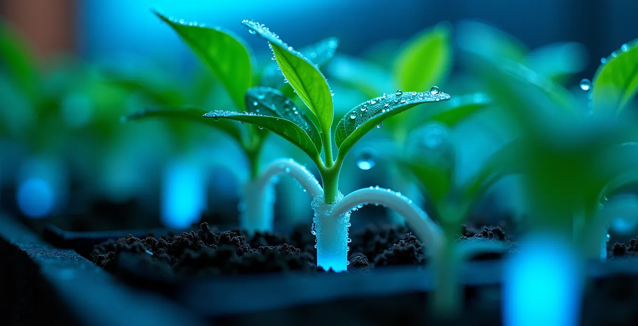 Laboratoire de biotechnologie canadien avec chercheurs développant des solutions d'IA pour l'agriculture