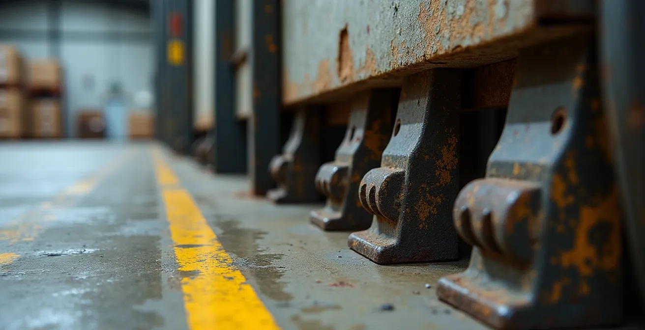 Vue aérienne d'un parc industriel moderne le long d'un corridor autoroutier canadien