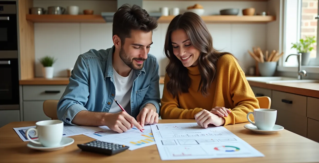 Représentation visuelle des différentes stratégies d'épargne pour constituer une mise de fonds